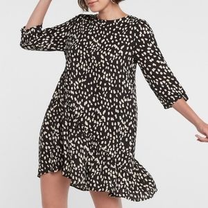 Hayden Los Angeles Dot Asymmetrical Swing Dress